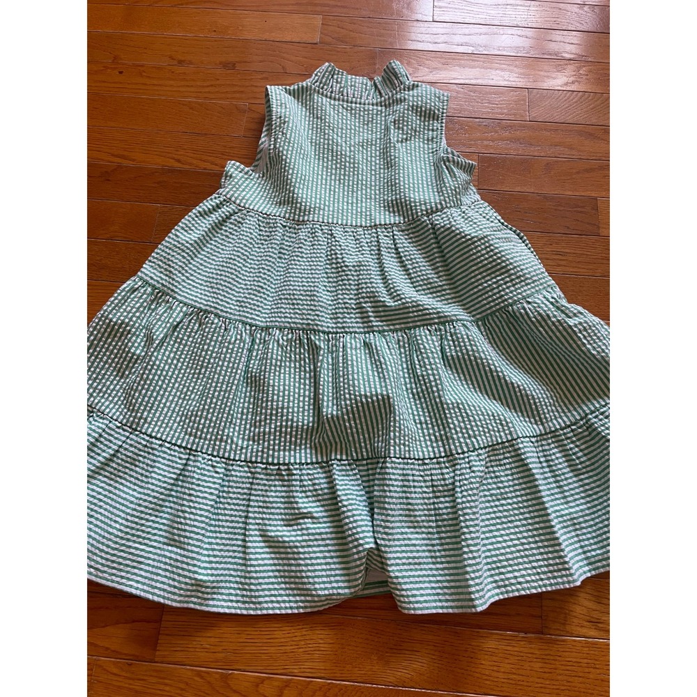 Crown & Ivy Dress Kids Girls Size Medium Striped Tiered Sundress Lined Casual - Picture 5 of 6